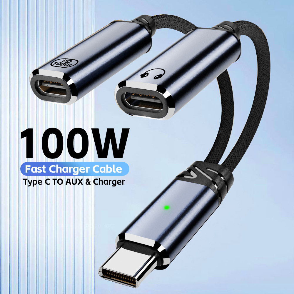 Laptop Accessories And Gadgets - USB C Splitter 2 in 1