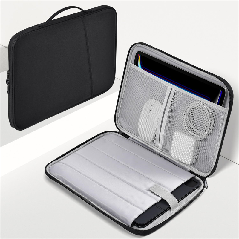 Laptop Accessories Travel Case - Waterproof Shockproof Handle Bag Laptop Sleeve