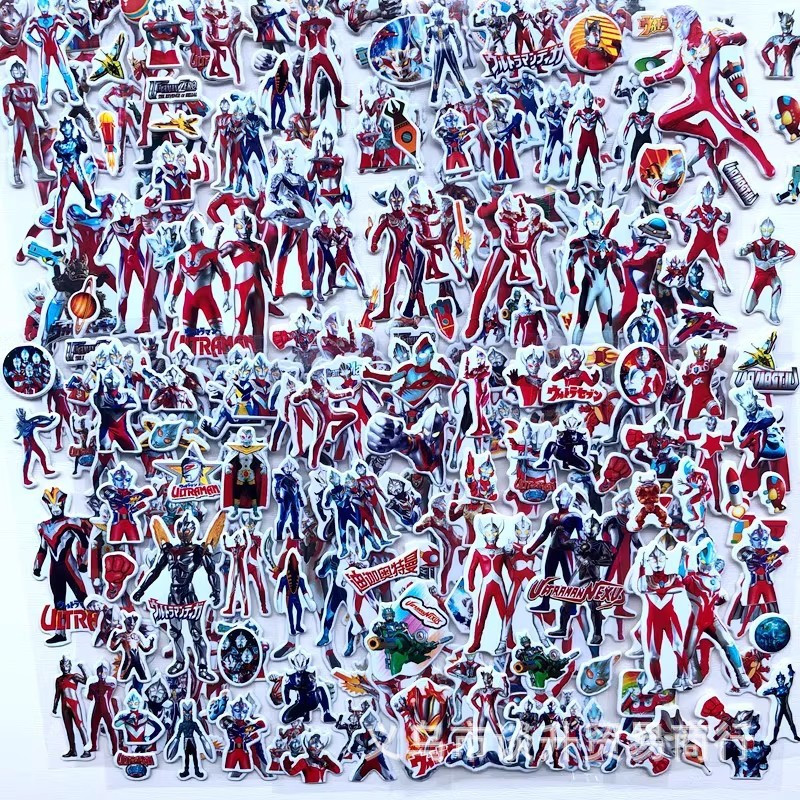 Laptop Accessories And Parts - 10pcs Cartoon Ultraman 3D Bubble Stickers