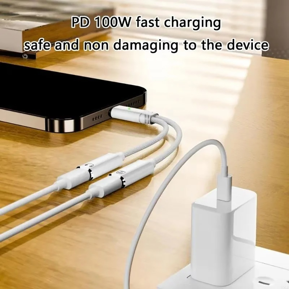 USB C Splitter 2 in 1 Headphon - đánh giá và giá Laptop Accessories And Gadgets