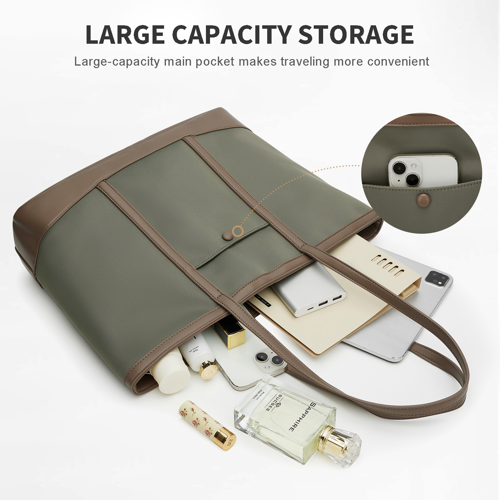 Women Large Shoulder Bag, Zipp - đánh giá và giá Laptop Accessories Travel Case