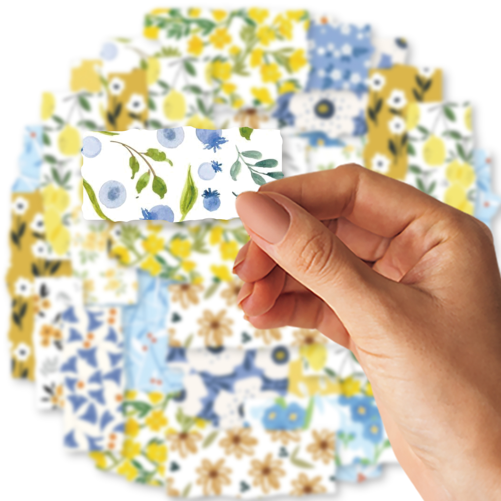Etori Life Floral Theme Washi  - đánh giá và giá Yellow Laptop Accessories