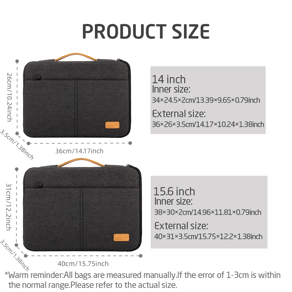 Laptop Sleeve bag 14 15.6 Inch - đánh giá và giá Laptop Accessories Travel Case