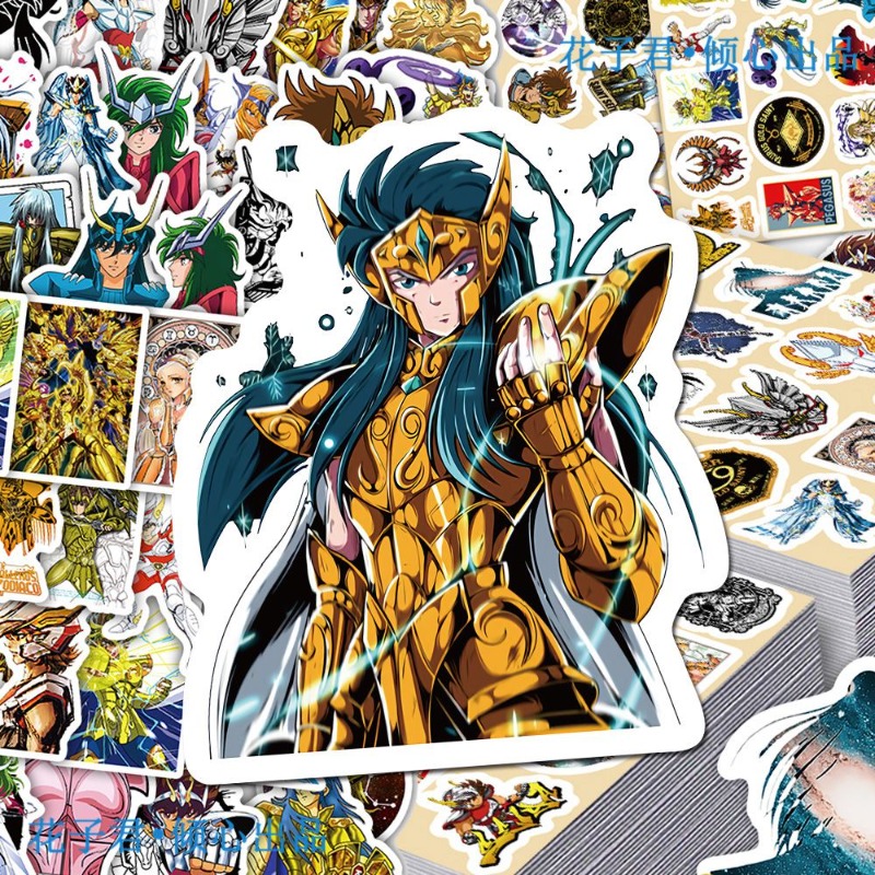 101Pcs Saint Seiya Anime Stick - đánh giá và giá Laptop Accessories Decoration