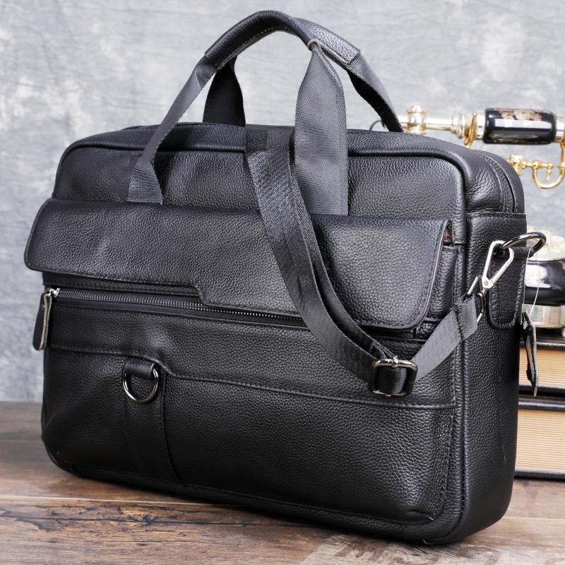 Large Men's Genuine Leather Ha - đánh giá và giá Laptop Accessories Travel Case