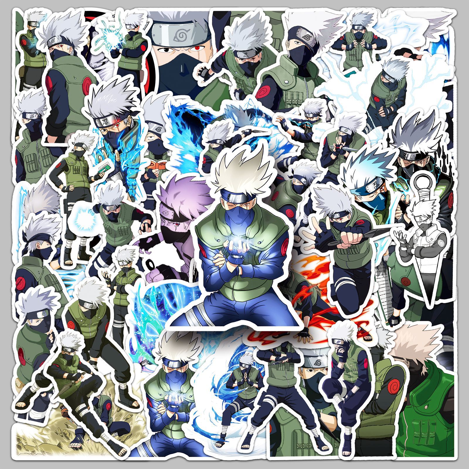 50pcs Anime Naruto Hatake Kaka - đánh giá và giá Laptop Accessories And Parts