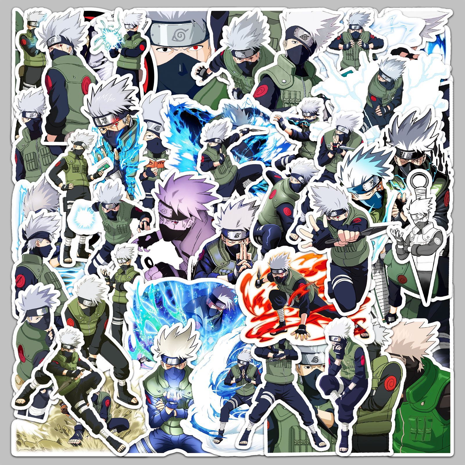 50pcs Anime Naruto Hatake Kaka - đánh giá và giá Laptop Accessories And Parts