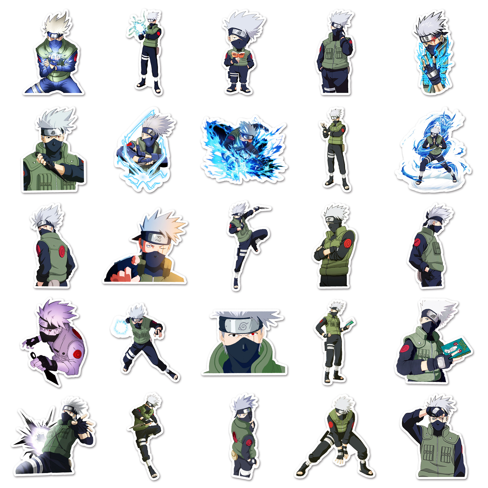 50pcs Anime Naruto Hatake Kaka - đánh giá và giá Laptop Accessories And Parts