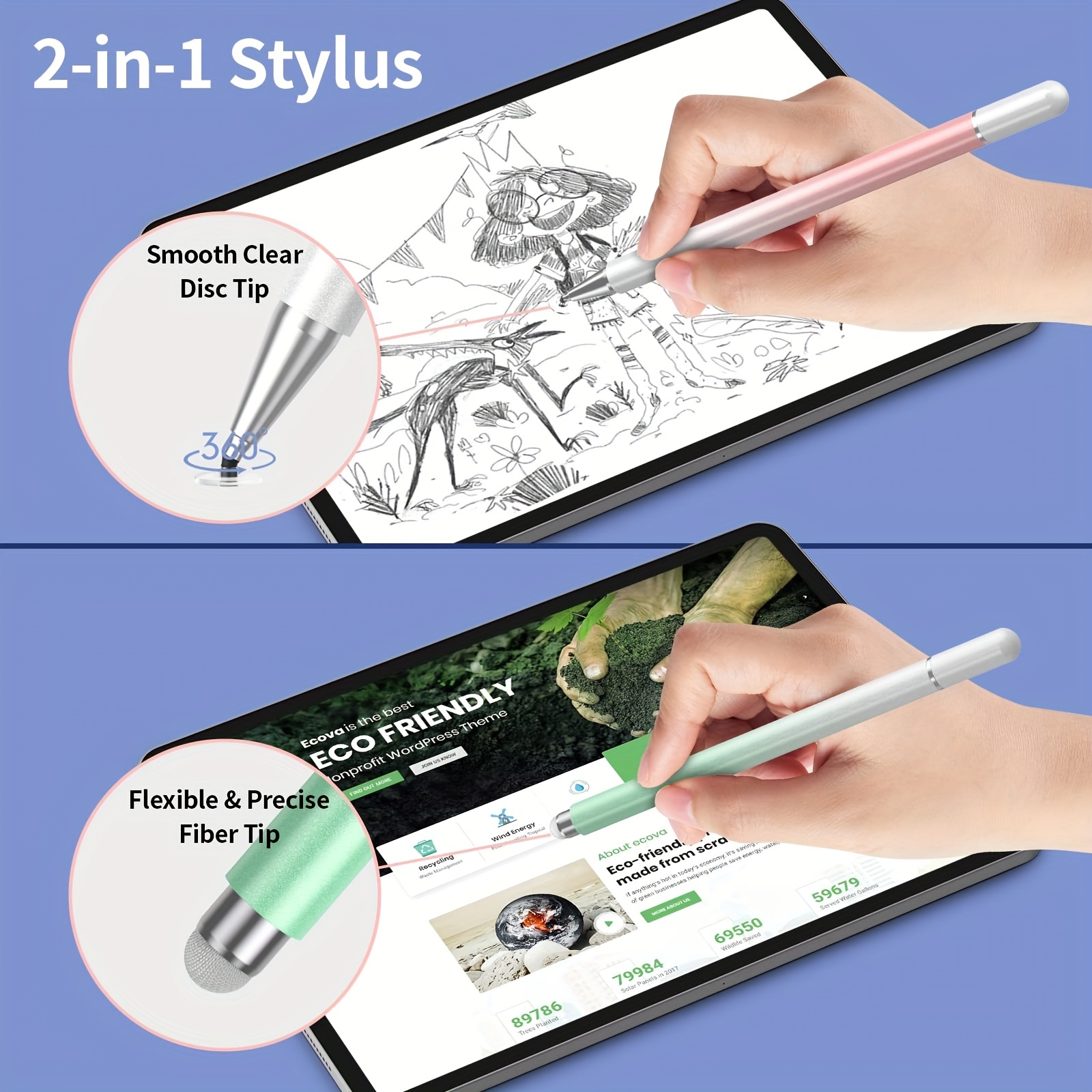 2 in 1 Universal Stylus Pen fo - đánh giá và giá Laptop Accessories 2022