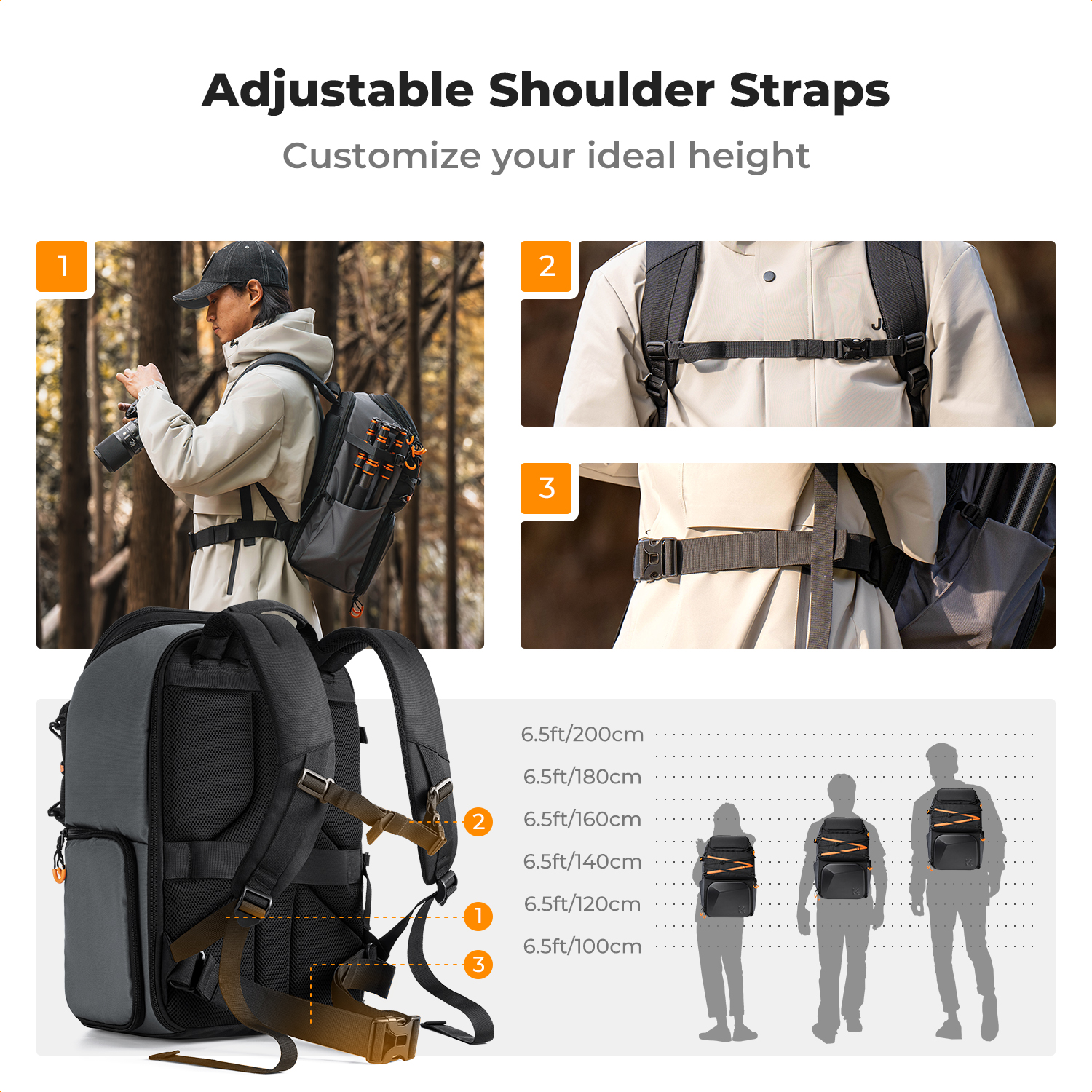 K&F CONCEPT 25L Outdoor Camera - đánh giá và giá Laptop Accessories Travel Case