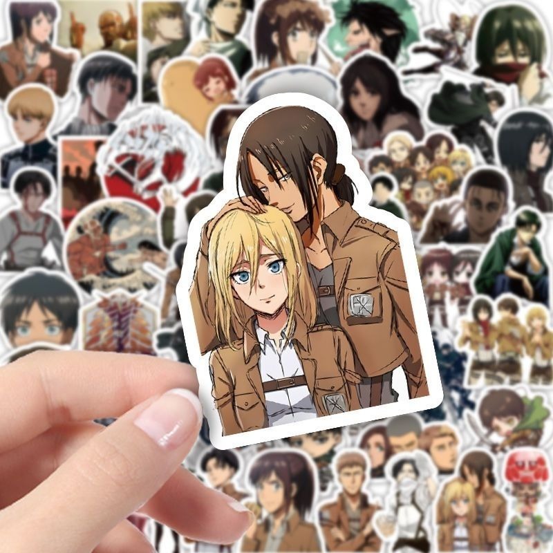 60Pcs Attack on Titan Anime St - đánh giá và giá Laptop Accessories Decoration