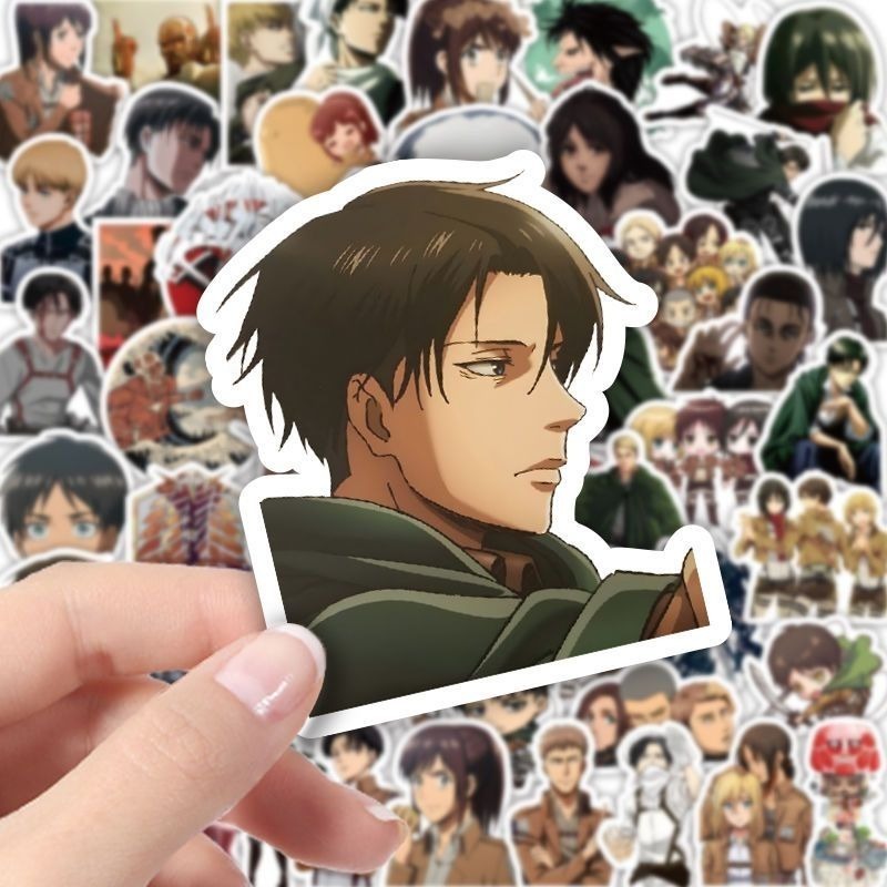 60Pcs Attack on Titan Anime St - đánh giá và giá Laptop Accessories Decoration