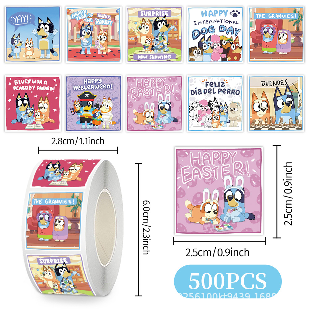 Wholesale 500Pcs/Roll Bluey St - đánh giá và giá Laptop Accessories Decoration