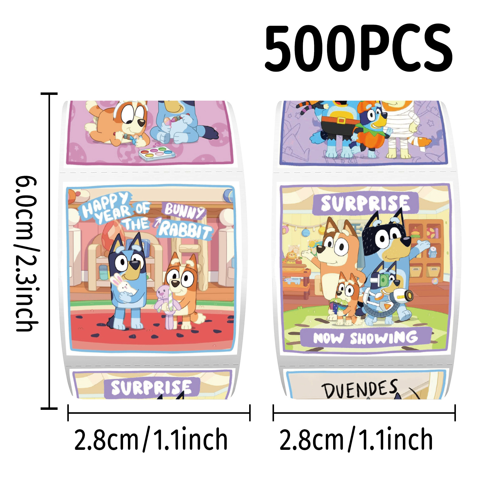 Wholesale 500Pcs/Roll Bluey St - đánh giá và giá Laptop Accessories Decoration