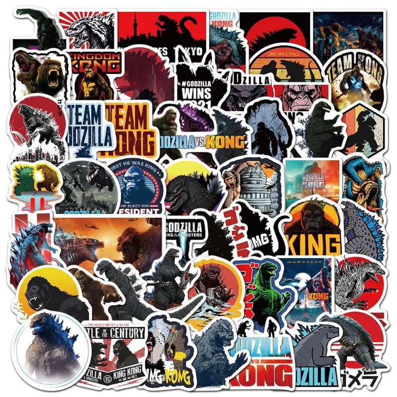 50pcs/set Movies Godzilla Vs.  - đánh giá và giá Laptop Accessories Decoration