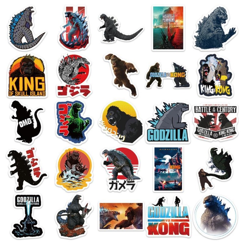 50pcs/set Movies Godzilla Vs.  - đánh giá và giá Laptop Accessories Decoration