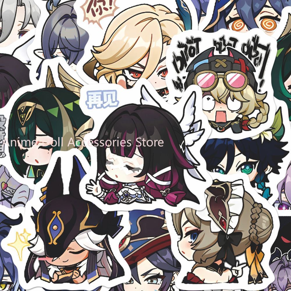 64PCS Genshin Impact Moon Maid - đánh giá và giá Laptop Accessories Decoration