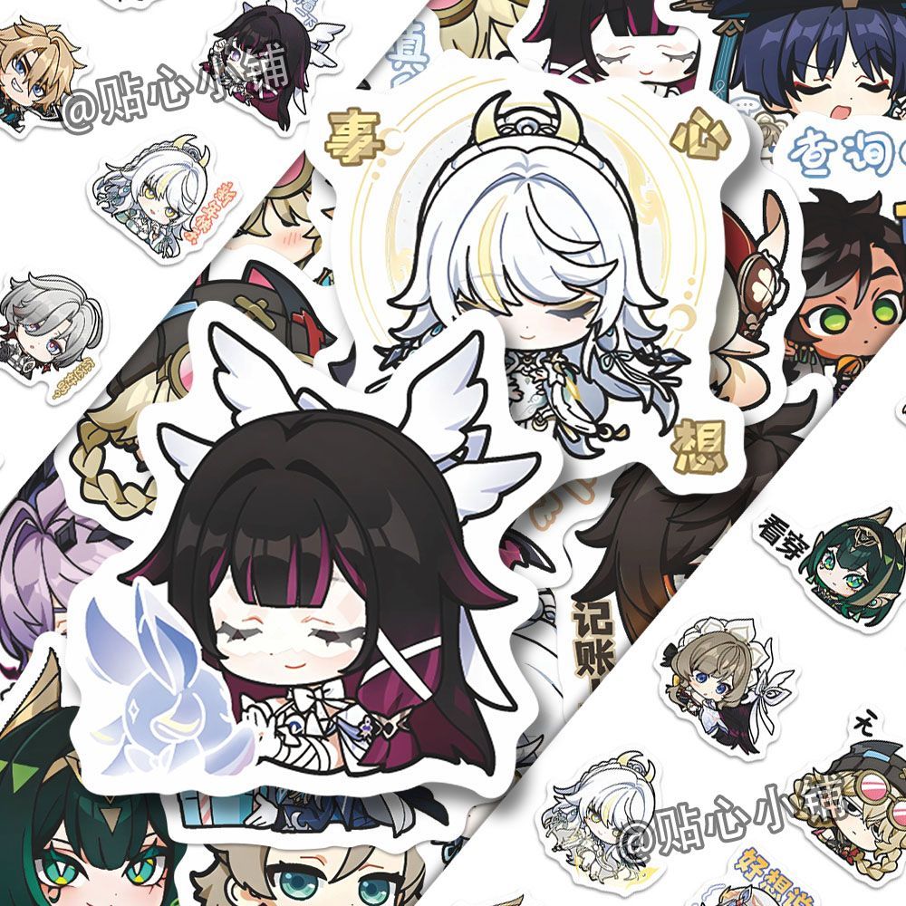 64PCS Genshin Impact Moon Maid - đánh giá và giá Laptop Accessories Decoration