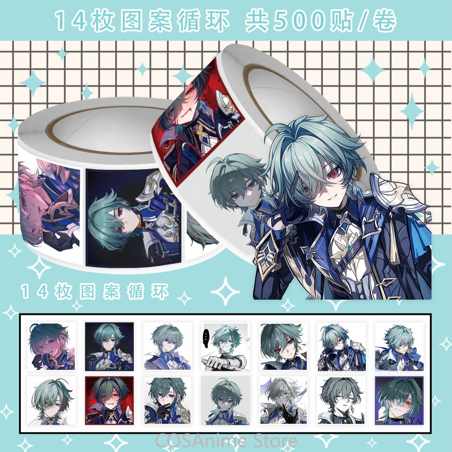 Anime Lohen Genshin Impact Q V - đánh giá và giá Laptop Accessories Decoration